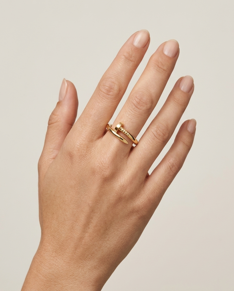 Cartier Juste un Clou Ring on model